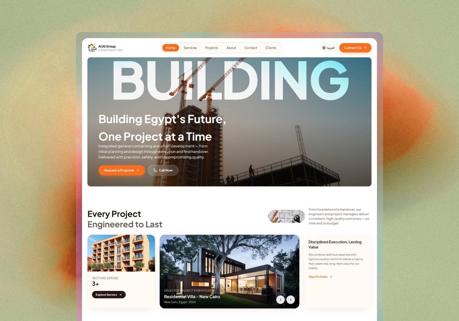 Service-led marketing pages.